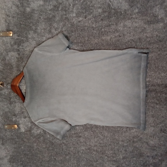 PINK Victoria's Secret Gray Short Sleeve Tee Burnout Womens Xs - Picture 3 of 7